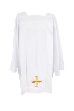 Komża z krzyżem i haftem eucharystycznym